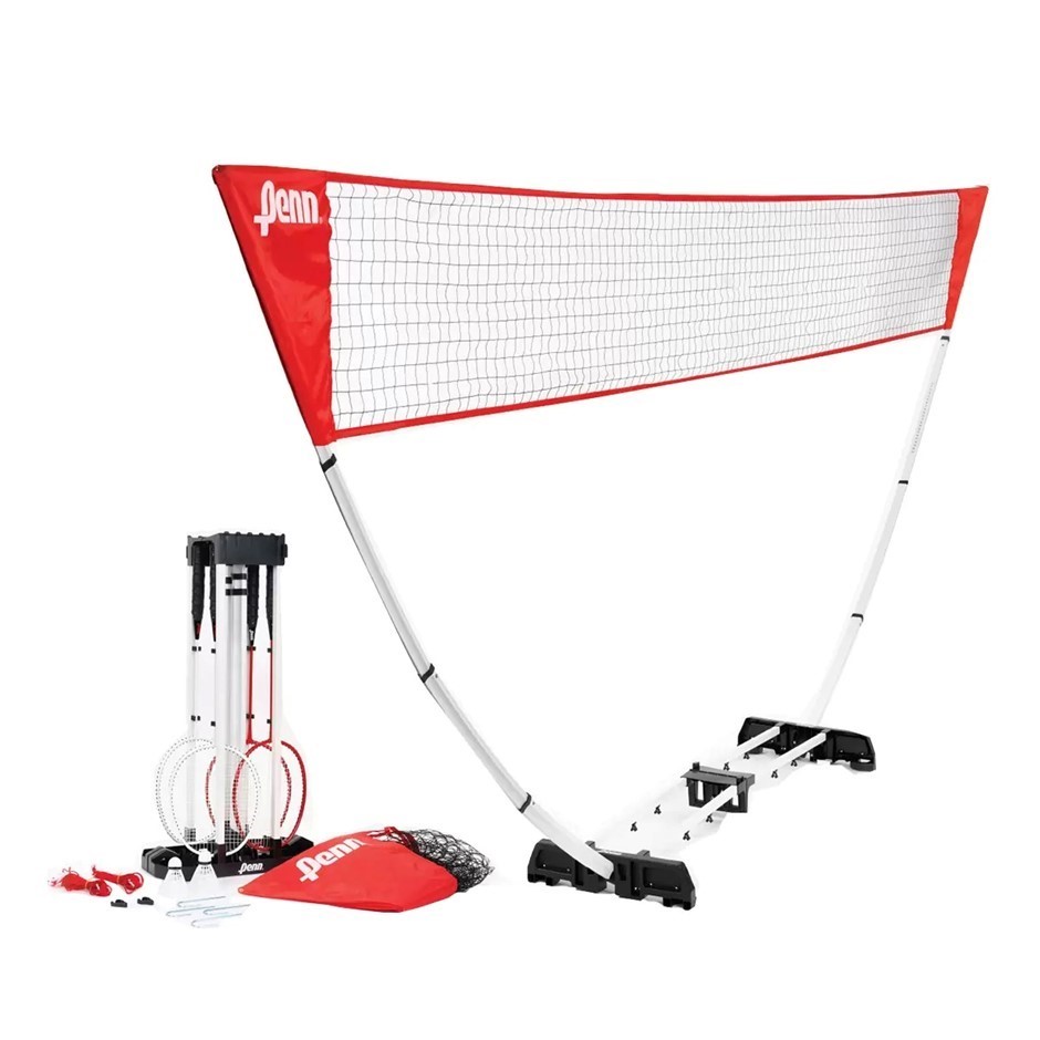 PENN Easy Complete Setup Badminton Set. NB: Damaged packaging, net & minor