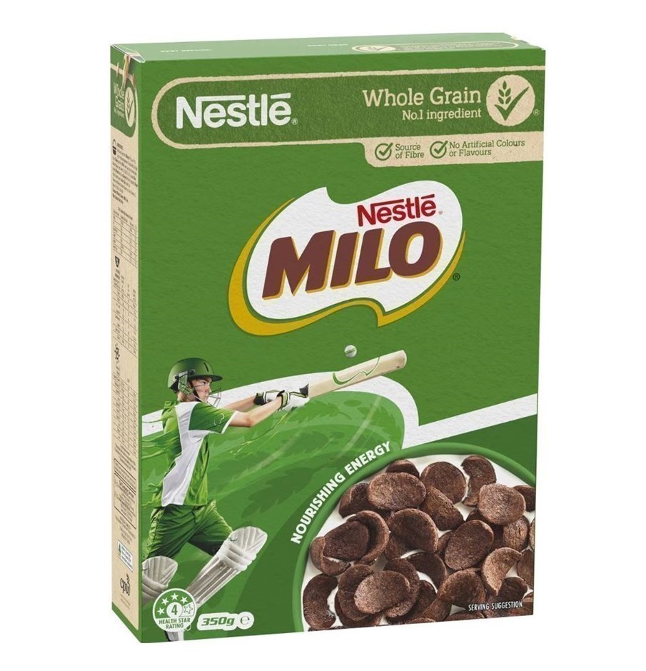 10 x NESTLE Milo Breakfast Cereal, 350g. Best Before: 07/2025.
