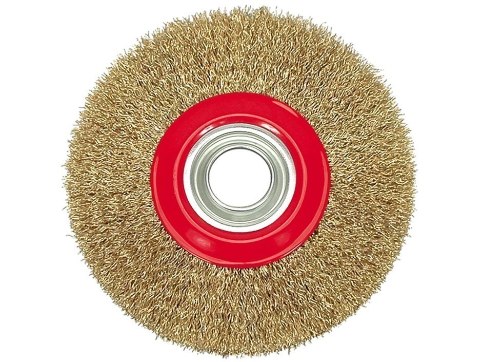 5 x VOREL Crimped Wire Circular Brushes, Diameter 125mm.