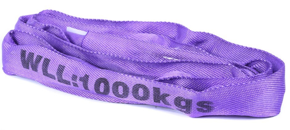 4 x Round Lifting Slings, WLL 1,000kg x 1.5M (With Test Cert).