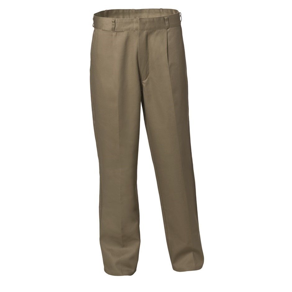 4 x WORKSENSE Cotton Drill Trousers, Size 112S, Khaki.