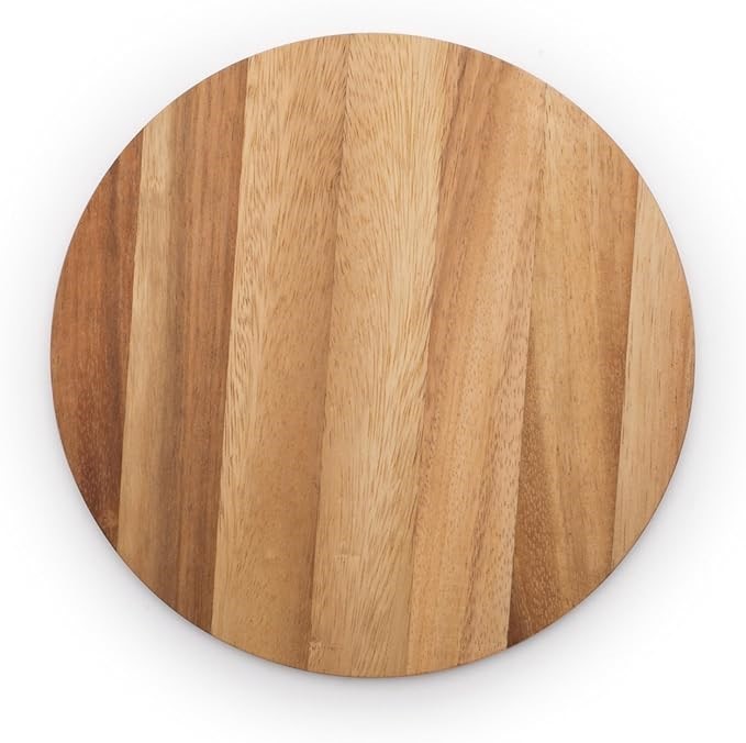 Ironwood Gourmet 28445 Multi-Use Circle Serving Board, Acacia Wood
