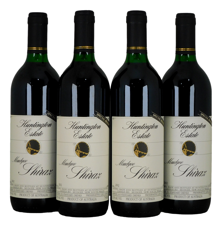 Huntington Reserve Shiraz 2002 (4x 750mL),