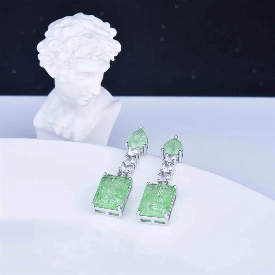 Designer Simulated Diamond Earrings
