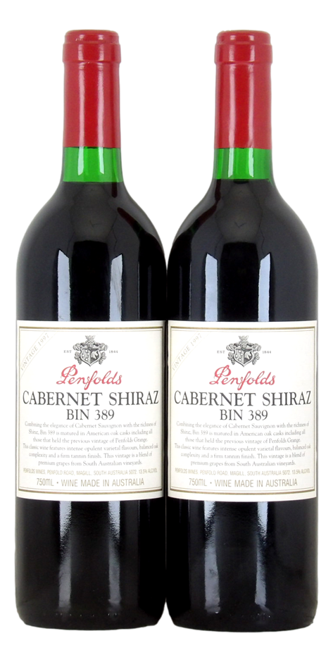 Penfolds `Bin 389` Cabernet Shiraz 1997 (2 x 750mL), SA.