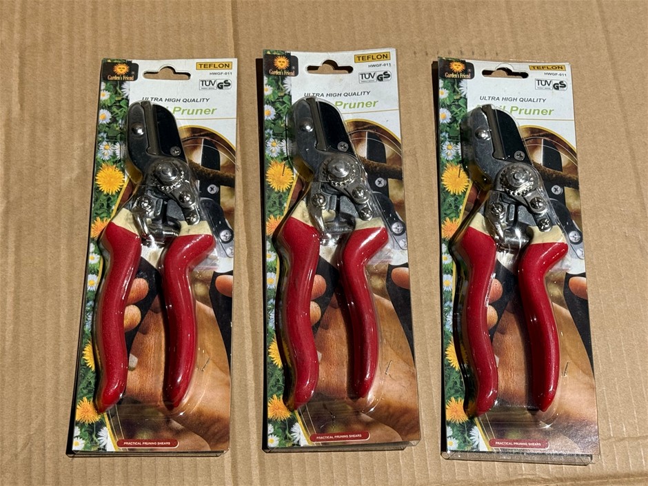 Garden's Friend Pruner High Quality TUV Tested x 3 units, Brand NEW