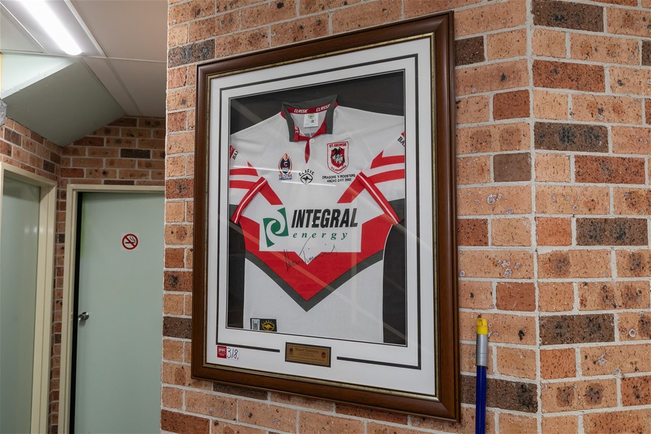 NRL Sign Jersey Wall Mount Frame