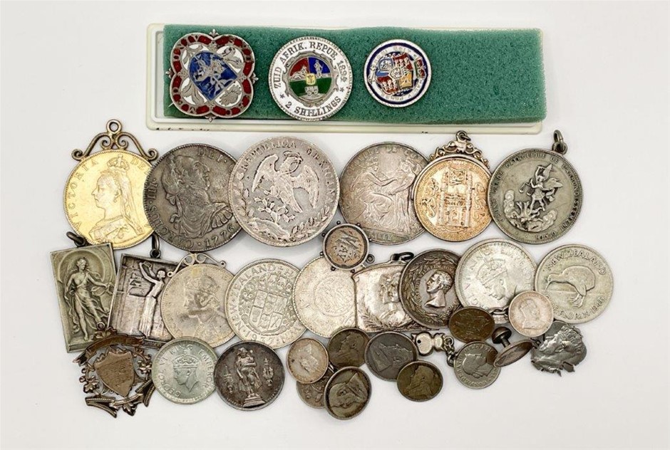 Approx. x 29 Asstd World Commem. Medals,Coins & Cufflinks, C:1887-1946