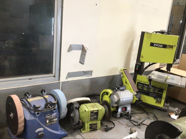 Bench Bandsaw, Bench Grinders