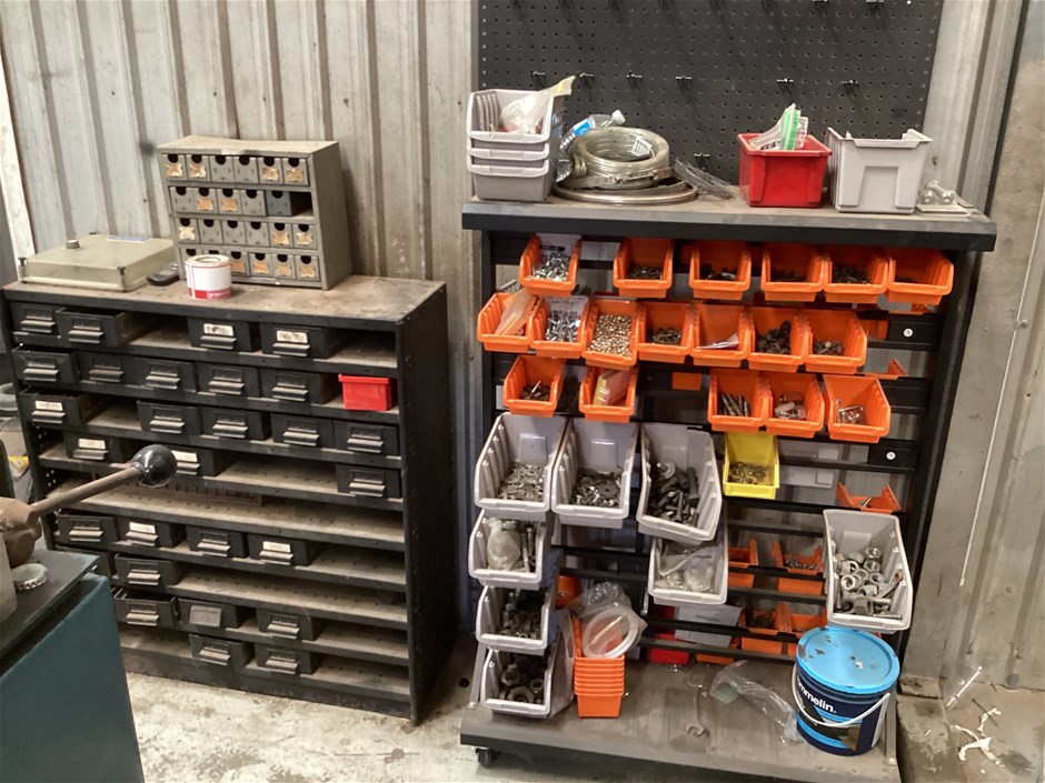 Shelving With Compartments And Contents, Qty x 3