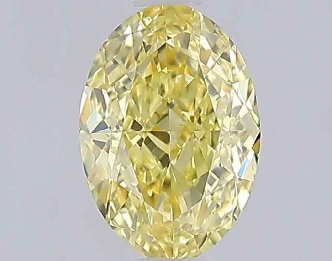 1.08 Carat Oval Shape Diamond Fancy Vivid Yellow /VS1