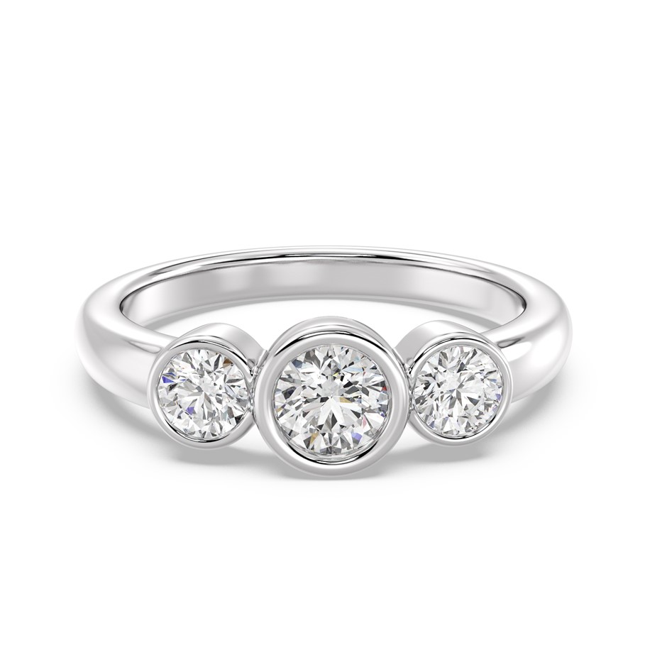 1.04 Carat white gold tribology lab grown diamond ring