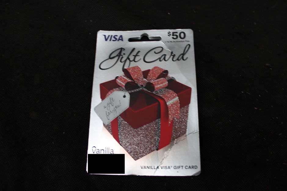 Vanilla VISA Gift Card Valued at $50.00