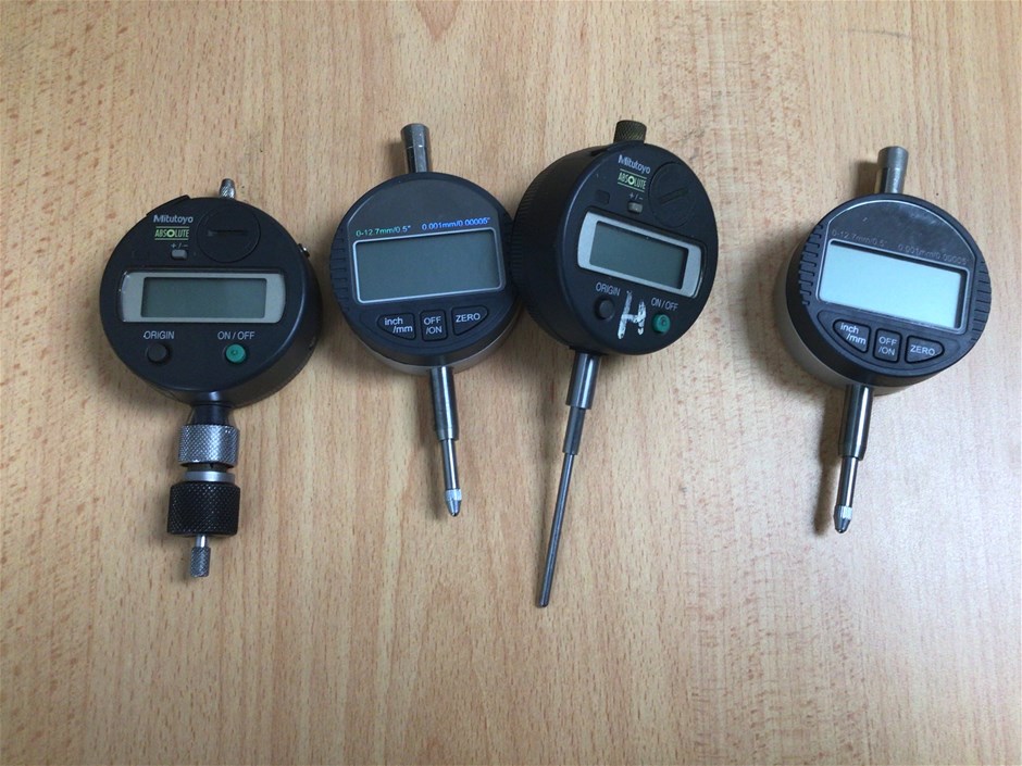 Qty of Assorted Digital Measuring Gauges x 4