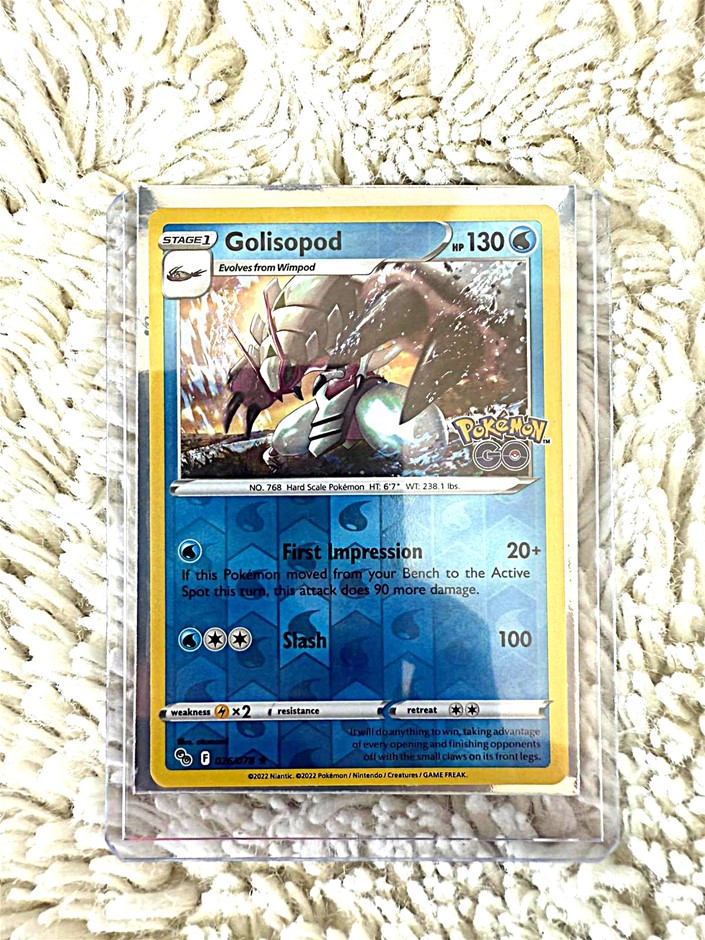 Golisopod Pokémon GO Reverse Holo 026/078