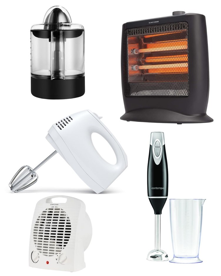 HOUSEHOLD APPLIANCES BUNDLE (Worth $140): CONTEMPO Citrus Juicer + GOLDAIR
