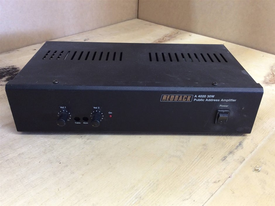 Redback A 4020 30W Public Address Amplifier