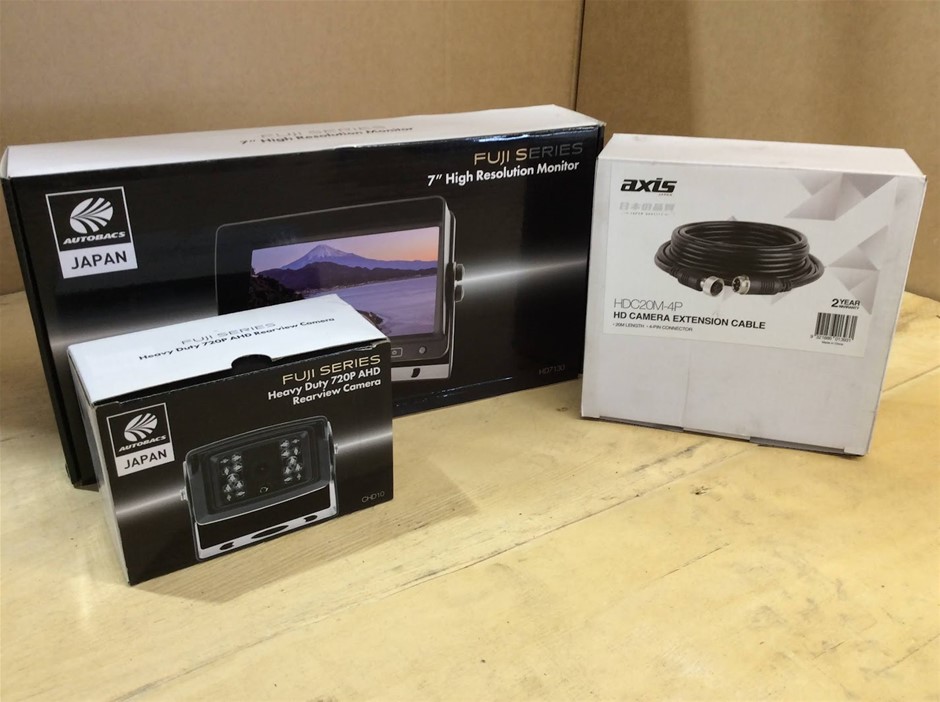 Axis HDC20M-4P HD Camera Extension Cable + Autobacs CHD10 Fuji Series Heavy