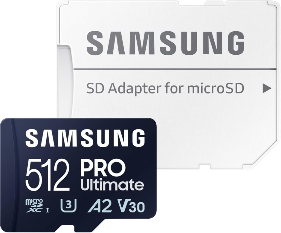 SAMSUNG PRO Ultimate 512GB microSD Memory Card + Adapter, Up to 200 MB/s, 4