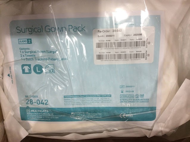 Multigate 28-042 Surgical Gown Pack - New