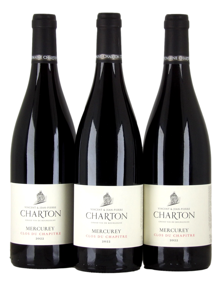 Domaine Charton Clos du Chapitre Mercurey 2022 (3x 750mL), France