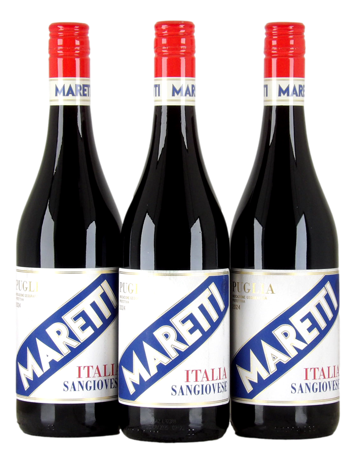 Maretti Sangiovese 2024 (3x 750mL), Italy