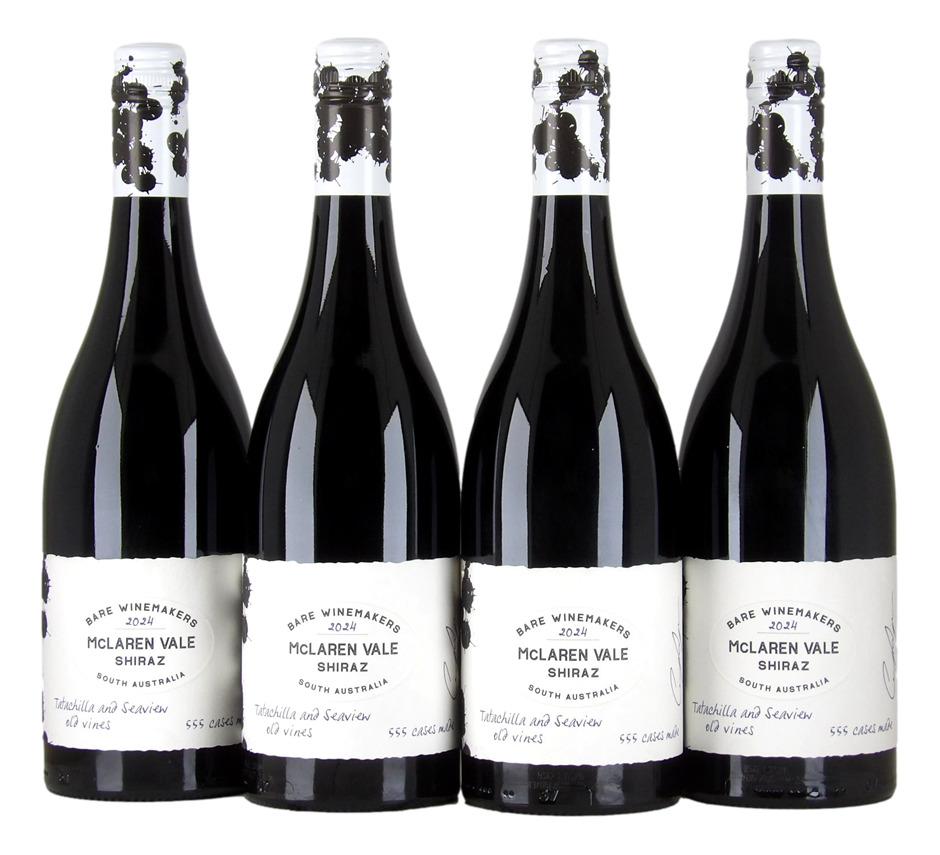 Bare Winemakers McLaren Vale Shiraz 2024 (4x 750mL) SA