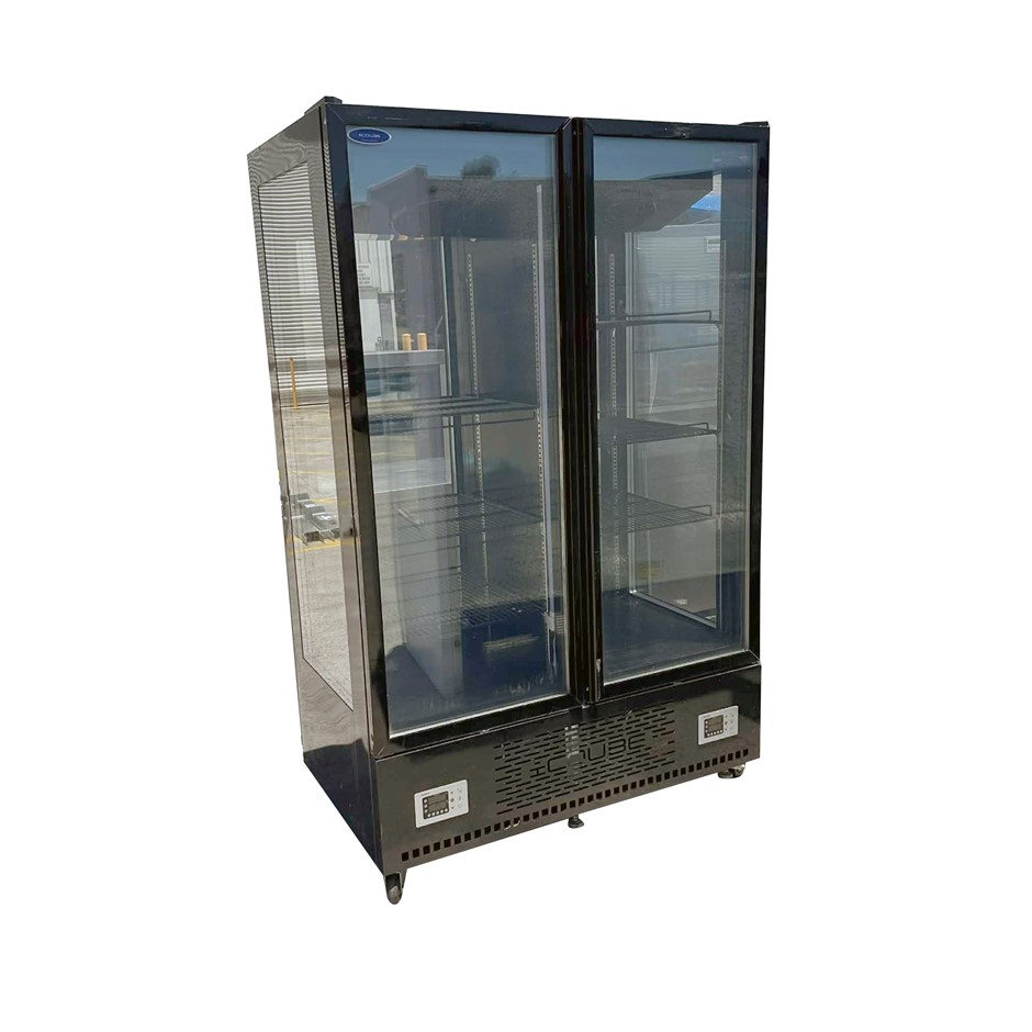 CQUDE 2 DOOR GLASS FREEZER SPLIT UNIT