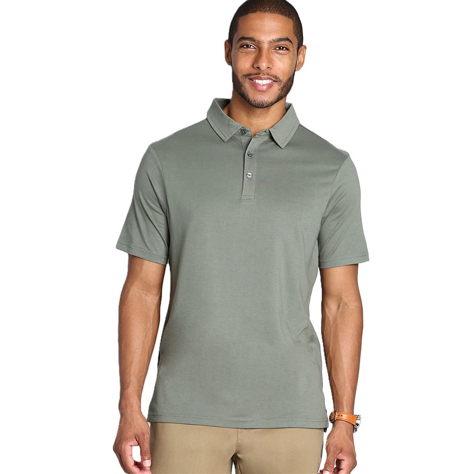 JACHS Men's Polo, Size XL, 58% Pima Cotton/38% Modal, Olive/Green. Buyers