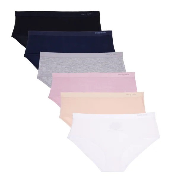 10 x NEARLY NUDE Women's Modal Hipster Underwear, Size S, Assorted Colours.