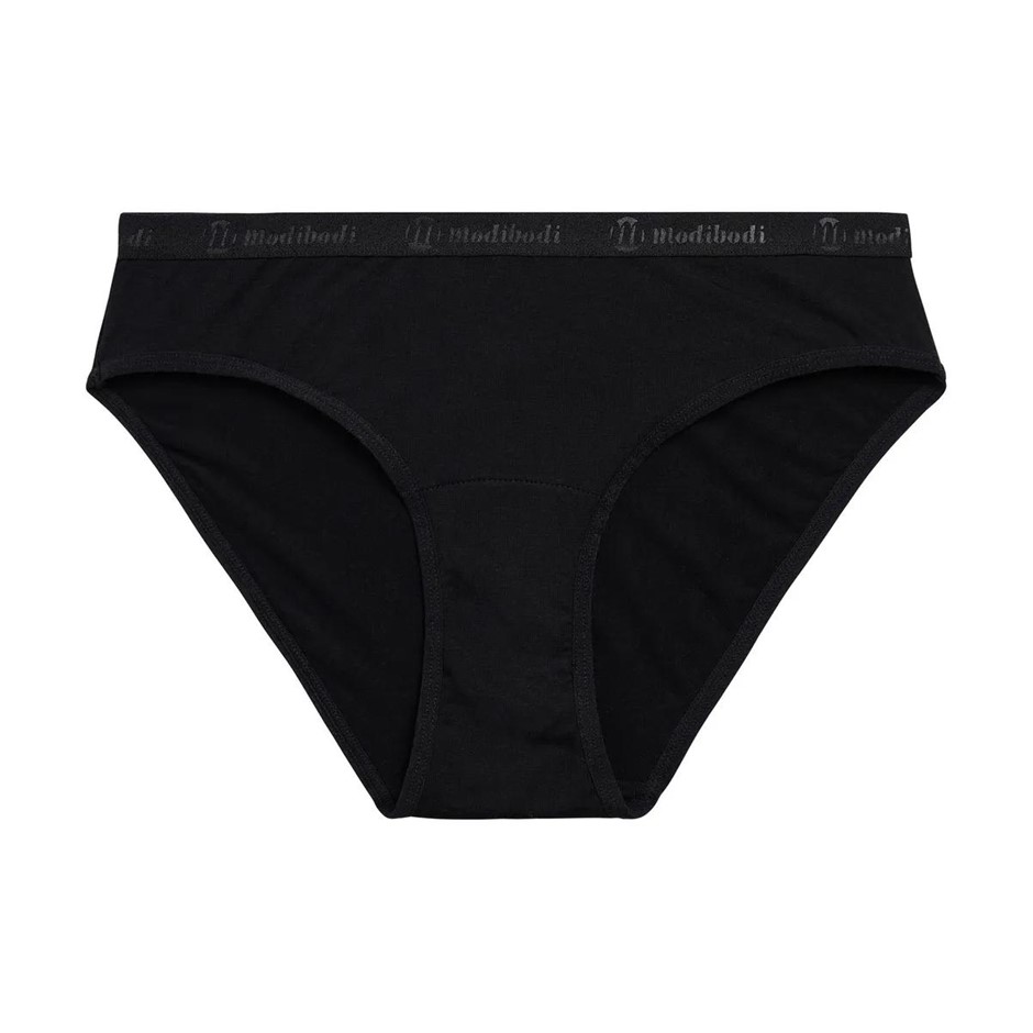 6 x MODI BODI Women's Period Underwears, Size US L (AU14), Black, Assorted