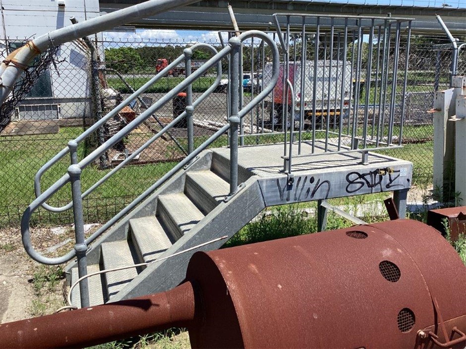 Galvanised Stair Platform