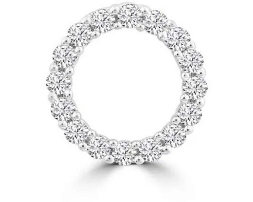 9K WHITE GOLD 0.10CT HI I1 DIAMOND PENDANT