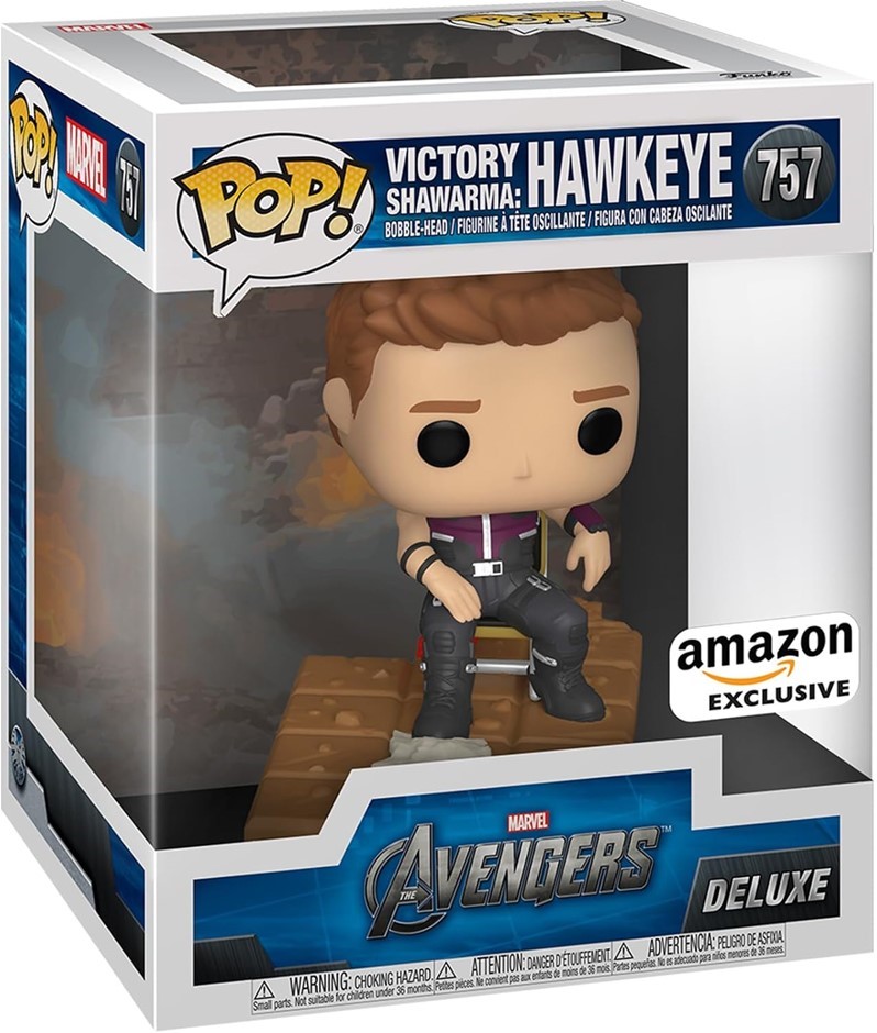 FUNKO POP! Avengers Movie - Hawkeye Shawarma Deluxe Figure, 3.75-Inch Heigh