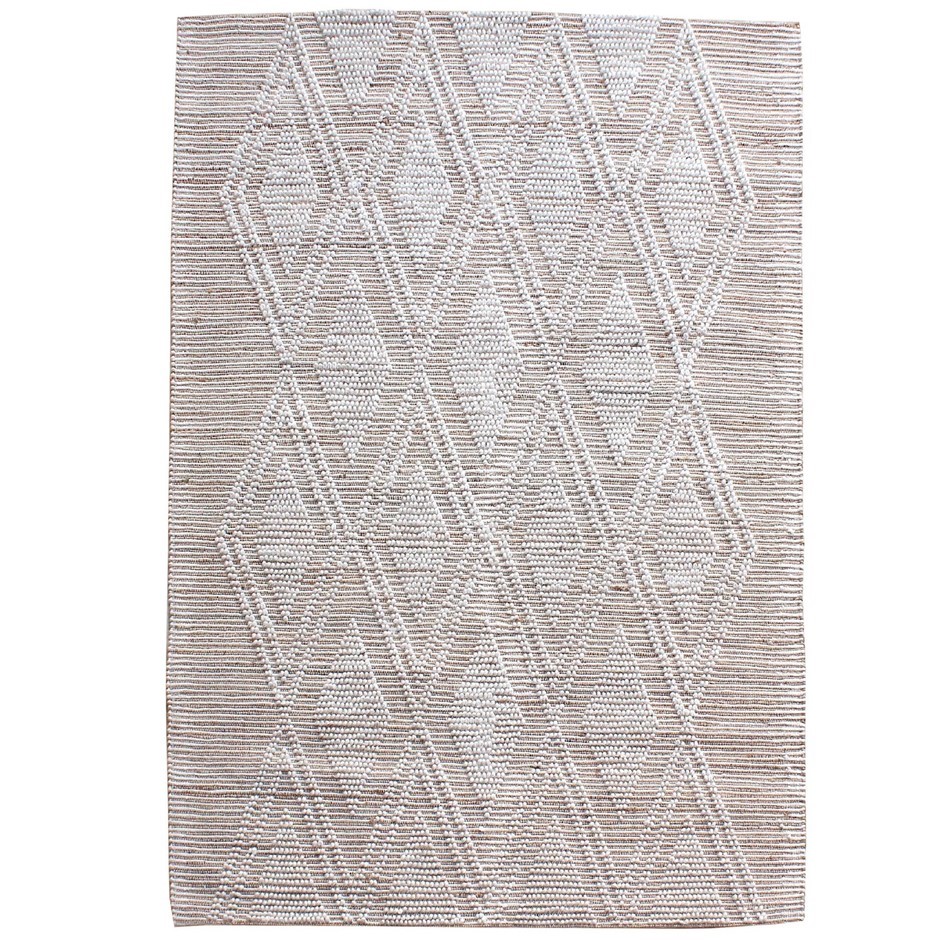 TEMPLE & WEBSTER Sol Hand-Woven Jute & Wool Rug 240 x 330cm