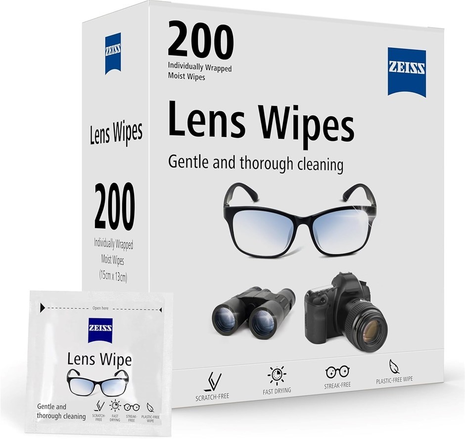 4 x ZEISS Lens Wipes - Pack of 200
