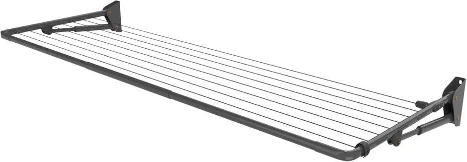 HILLS Compact Folding Frame Clothesline, Monument.