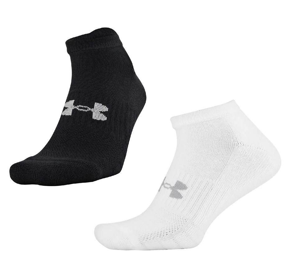 6 Pairs x UNDER ARMOUR Cushioned NoShow Socks, Size m8-12 / w9-12, Training