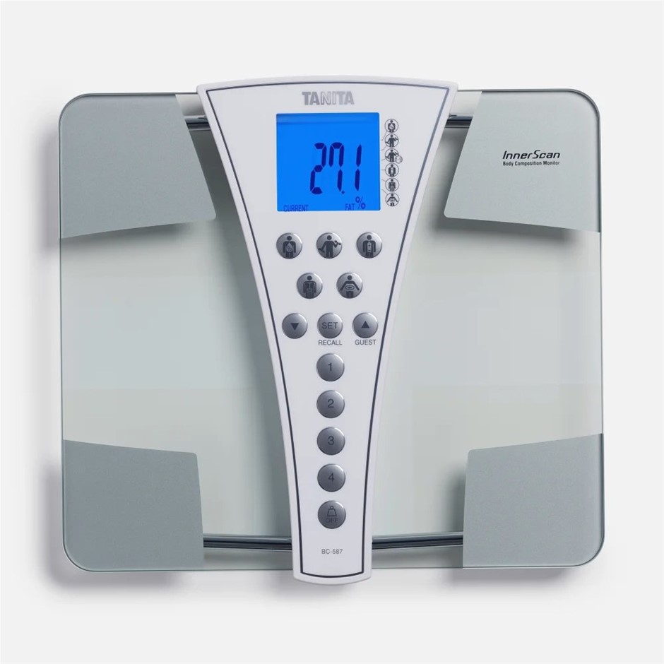 TANITA BC-587 Body Composition Monitor Weight Scale LCD Display, 200KG