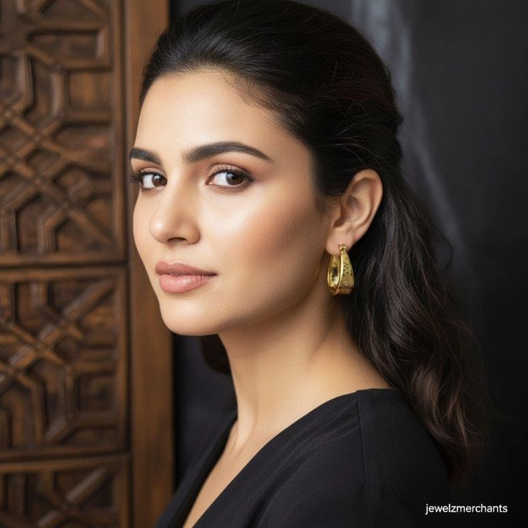 18KGoldFilled/Italy Solid Earring -(Stamped 18K/Italy)-Warranty Quality