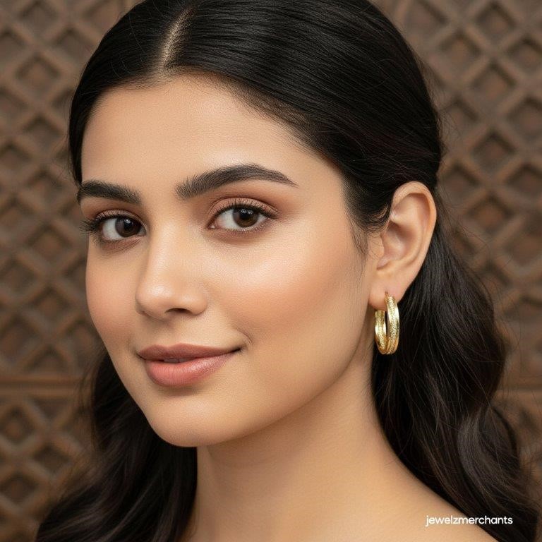 18KGoldFilled/Italy Solid Earring -(Stamped 18K/Italy)-Warranty Quality