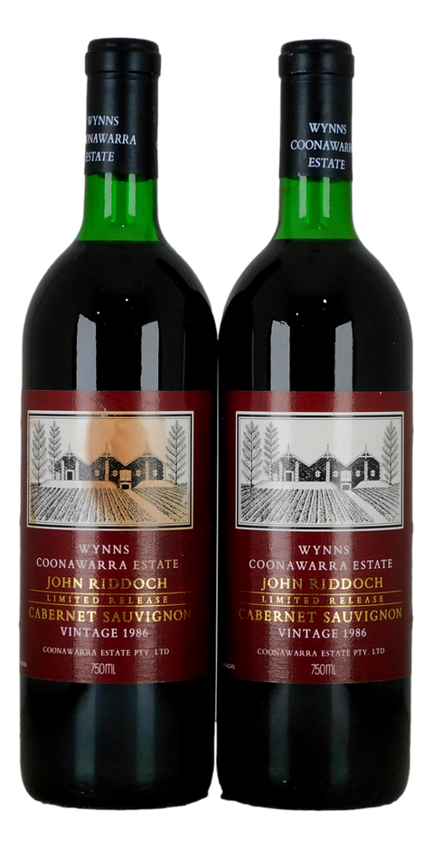 Wynns John Riddoch Cabernet Sauvignon 1986 (2x 750mL), Coonawarra