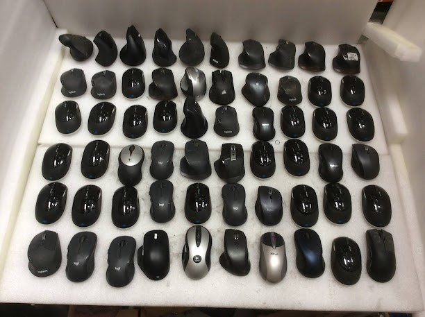 Logitech Mixed Brand and Model Computer Mice (Lot of 60)