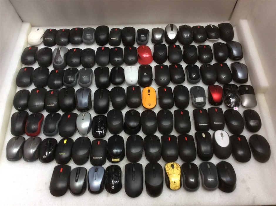 Mixed Brand Wireless Computer Mice (Lot of 100)