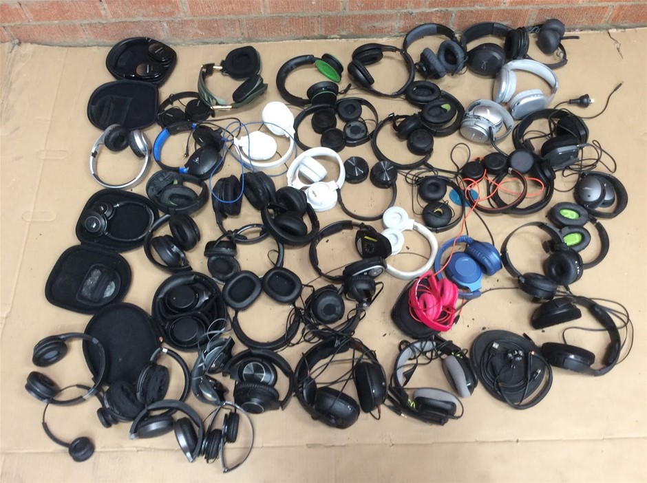 Mixed Brand Headphones And Headsets – Bulk Lot