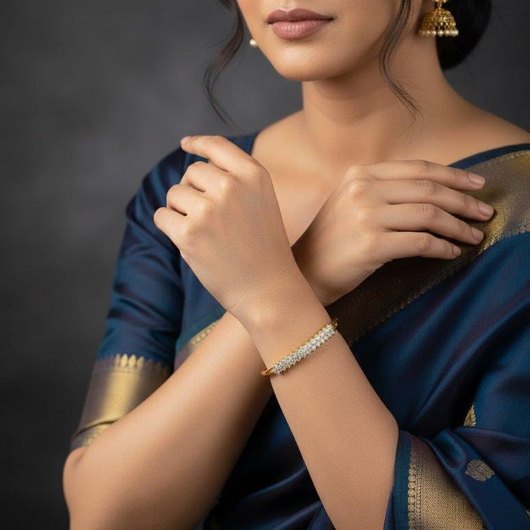 18KGold-filled/Italy Stamped Yellow Gold Filled Bangle -60MM