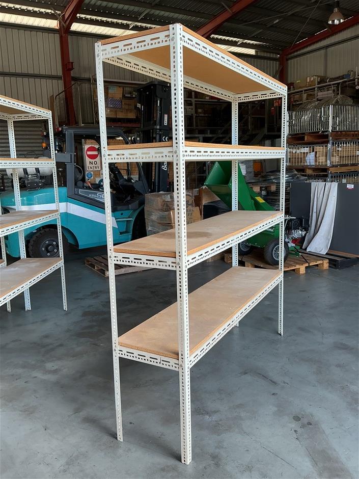 <p>4 Shelf Metal Racking </p>