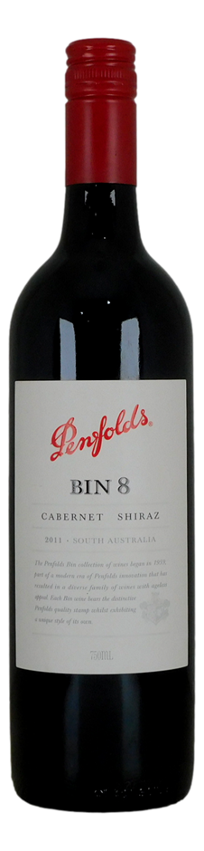 Penfolds Bin 8 Cabernet Shiraz 2011 (1x 750mL), Barossa, SA.