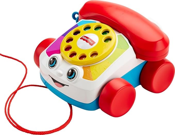 Fisher-Price Toddler Pull Toy Chatter Telephone Pretend Phone with Rotary D