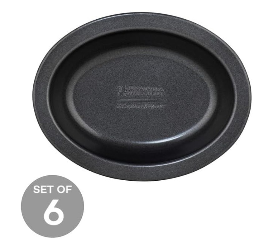 Maxwell & Williams BakerMaker Non-Stick Individual Oval Pie Dish 13.5cm (Se